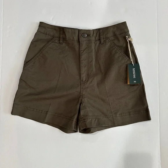 NWT Tentree womens twill high waist short Size 4 - Picture 2 of 8
